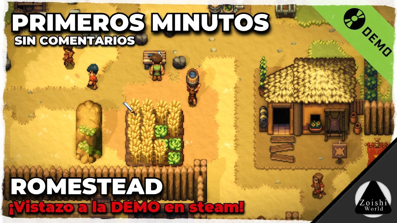 ¡Un Survival 2D de construcción, farmeo y monstruos! | ROMESTEAD (Demo)