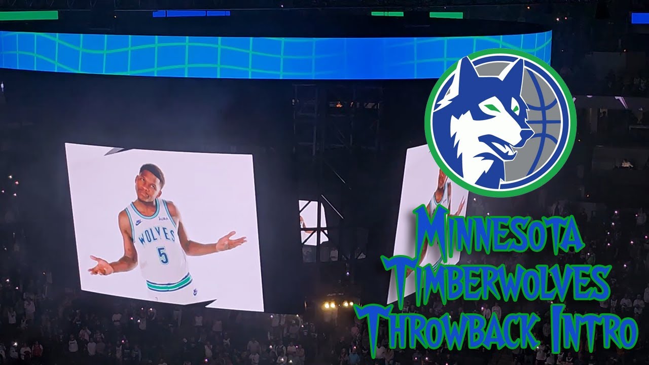 BEST Minnesota Timberwolves 2023-2024 90s Throwback Intro Video & Player Introductions