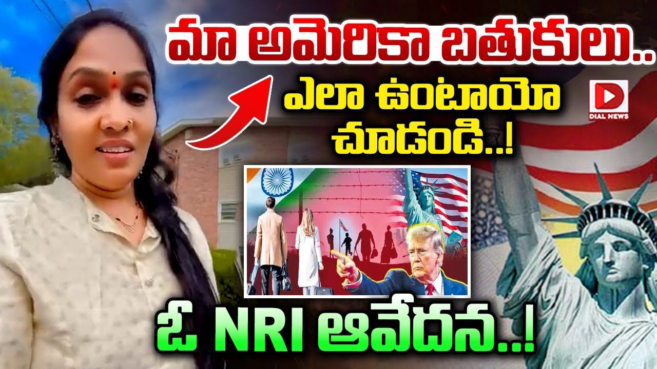 మా అమెరికా బతుకులు.. ఎలా ఉంటాయో చూడండి..! || NRI About Indians Face Problems in USA || Dial News
