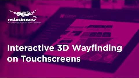 Screen video of our Interactive 3D Wayfinding Map