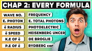 Every Formula of Atomic Structure Explained