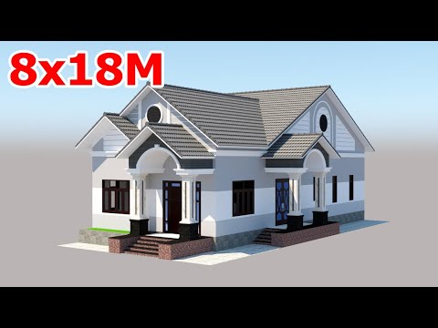 Gợi Ý Mẫu Nhà Vườn Mái Thái Tuyệt Đẹp | 8x18M 4 Phòng Ngủ | Mẫu Nhà Đẹp