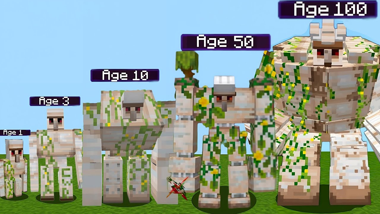 Every Stage of Iron Golem EVOLUTION (Age 1 to 100!)
