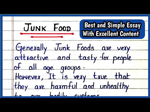 persuasive speech about junk food