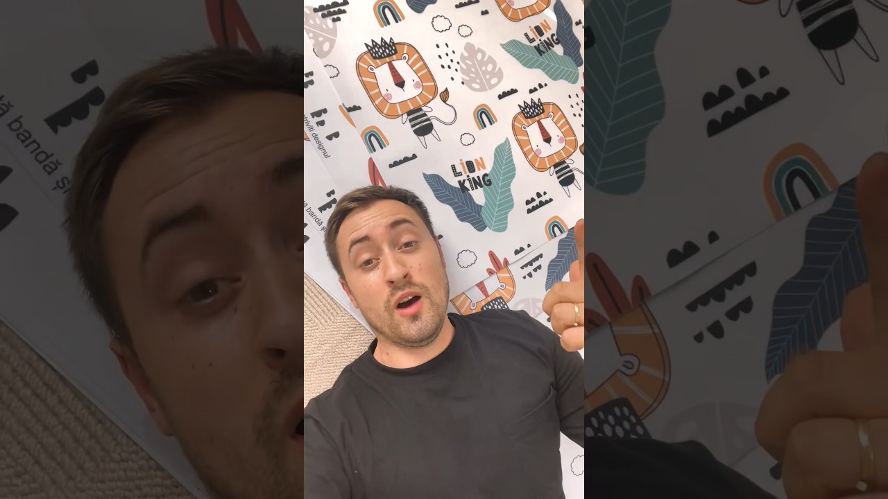 Tapet autoadeziv impermeabil pentru camera copiiilor 👨‍👩‍👧‍👦