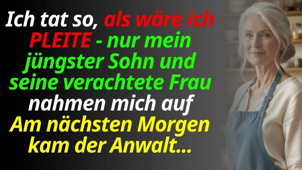 Ich tat so, als wäre ich OBDACHLOS... Nur die gehasste SCHWIEGERTOCHTER öffnete die Tür