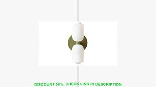 2025 New Cream Style Double-head Wall Lamps Bedroom Living Room Bedroom Stairwell Design Glass Inter