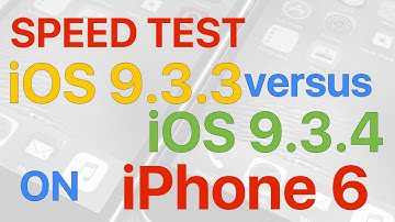 iPhone 6 : iOS 9.3.3 vs iOS 9.3.4 Build 13G35 Speed Test