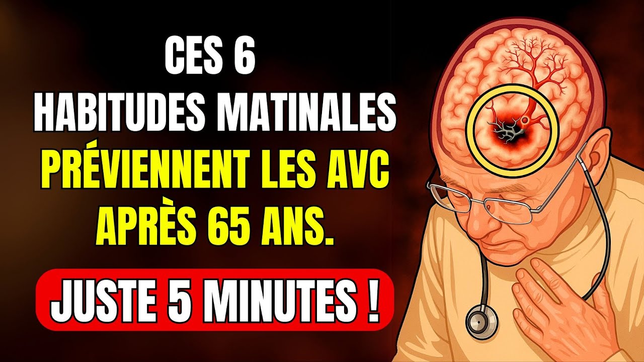 6 HABITUDES MATINALES qui PRÉVIENNENT 90 % des AVC après 65 ANS - YouTube