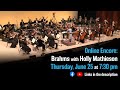 Coming Up: Online Encore: Brahms with Symphony Nova Scotia and Holly Mathieson