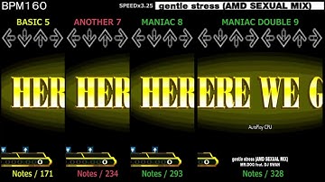 DDR / gentle stress (AMD SEXUAL MIX) - SINGLE & MANIAC DOUBLE (DanceDanceRevolution 3rdMIX)