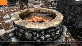 Smithing 1000 Iron Daggers in Skyrim