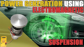 Making DIY Power Generator Electromagnetic Vehicle Suspension Mechanical Project