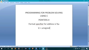 SAITM B TECH APPLIED SCIENCE 2ND SEM PROGRAMMING IN PROBLEM SOLVINGUNIT 3 LECTURE 7
