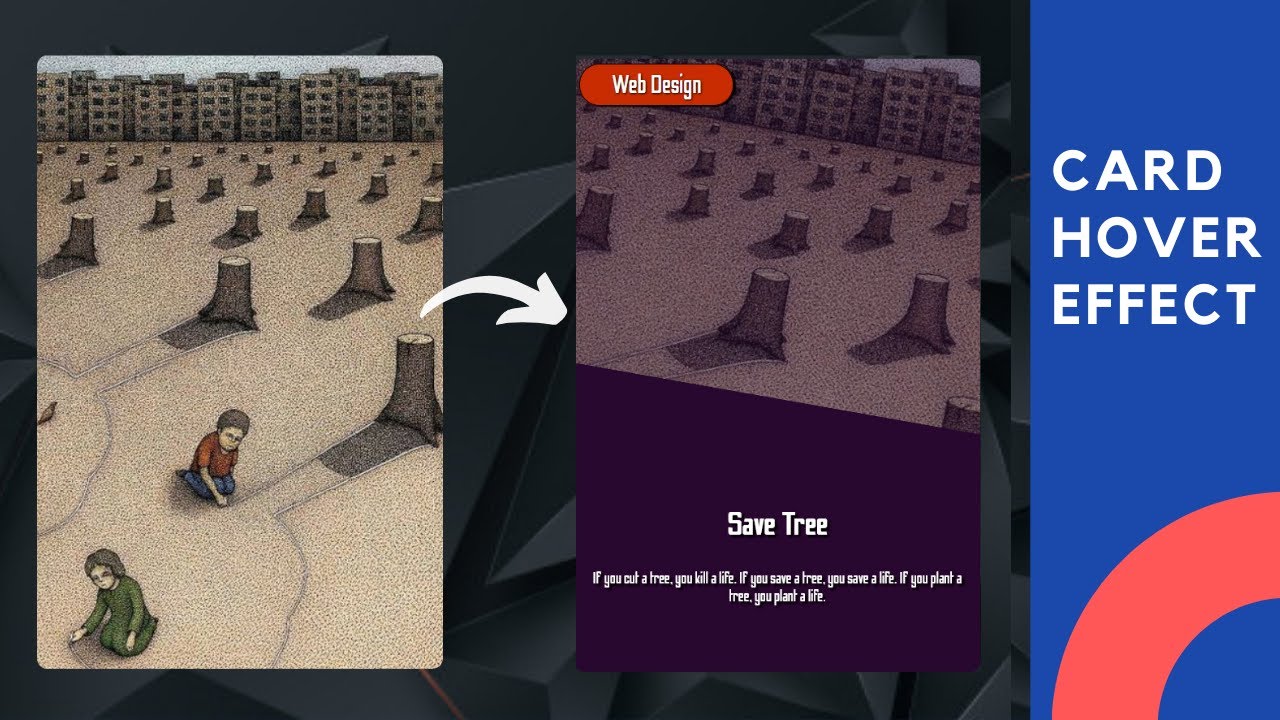 Card Hover Effects Using HTML And CSS | Web Design | HTML5 & CSS3 - YouTube