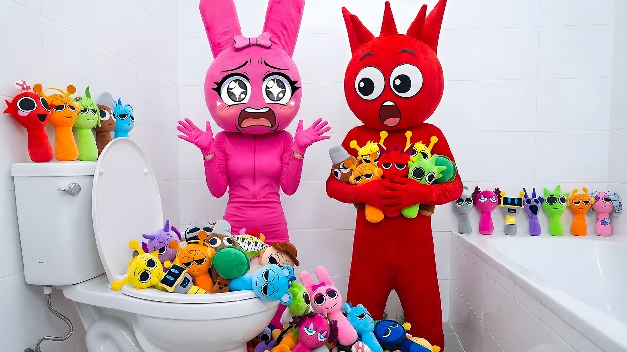 Pinki Raddy Pinki & Raddy Found a SECRET Restroom... And Sprunki?! 😱 - YouTube