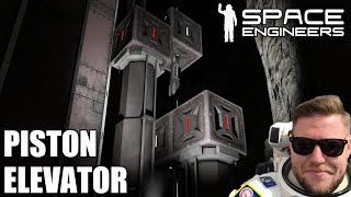 FAILING to build a PISTON ELEVATOR as a German Engineer - Space Engineers E37