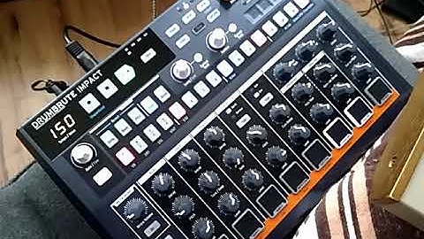 Drumbrute Impact and Microkorg setup