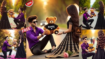 New Style Teddy day AI Photo Editing| Teddy day AI Photo kaise banaye| Bing image creator