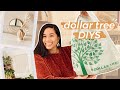 TRENDY DIY DOLLAR STORE DECOR *EASY* | Retro Wall Hanging and Faux Ceramic Seashell Vase