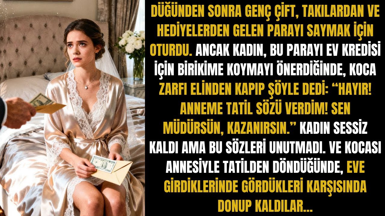 KOCASI DÜĞÜN PARASINI ANNESİYLE TATİLE HARCADI, AMA DÖNÜNCE KARISINDAN BÜYÜK DERSİNİ ALDI
