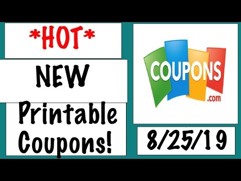 *HOT* New Printable Coupons!–8/25/19