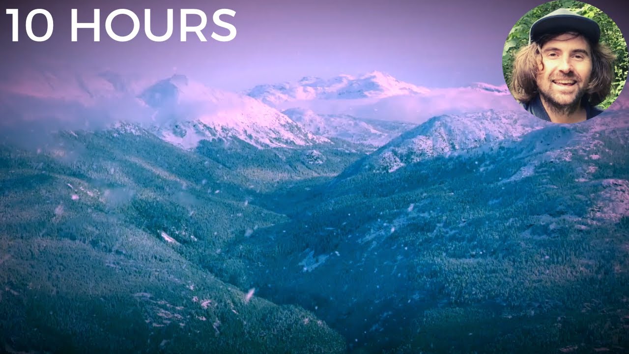Blizzard & Strong Wind Sounds in the Snow Capped Mountains | Freezing ...