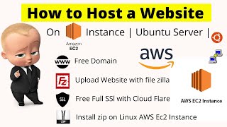 How to deploy a website on an AWS EC2 instance | Host a website on AWS with a free SSL and domain