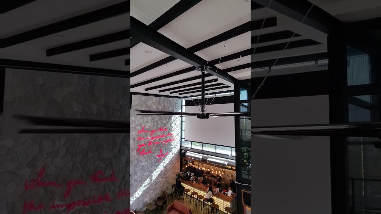" #Jumbofan " พัดลมยักษ์ ! ฮวงจุ้ยดี มีลมเย็น  #Nanake555 #ลุงป้าบ้านล่าง  #ร้านกาแฟที่ตราด