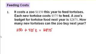 Writing two-step Equations