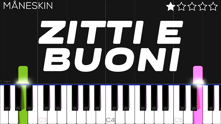 ZITTI E BUONI Piano version - Piano performance video thumbnail