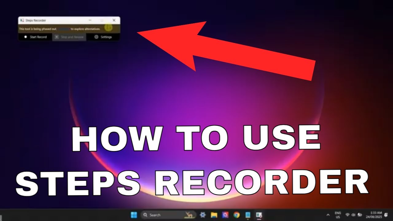 How to Use 'STEPS RECORDER' in Windows | Capture Your Actions with Text ...