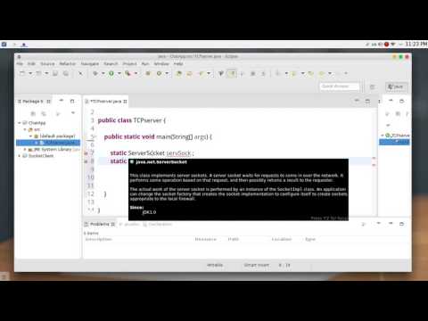 62 JAVA Networking Chat Server Client TCP