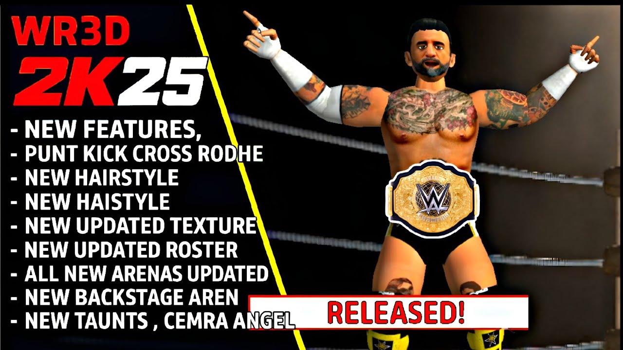 WR3D 2K25 NETFLIX EDITION RELEASED!! MOD || NEW UI NETFLIX CONTROL, UPDATED ROSTER TEXTURE ARENAS