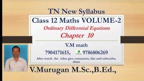 12th Maths  volume  2 Unit 10