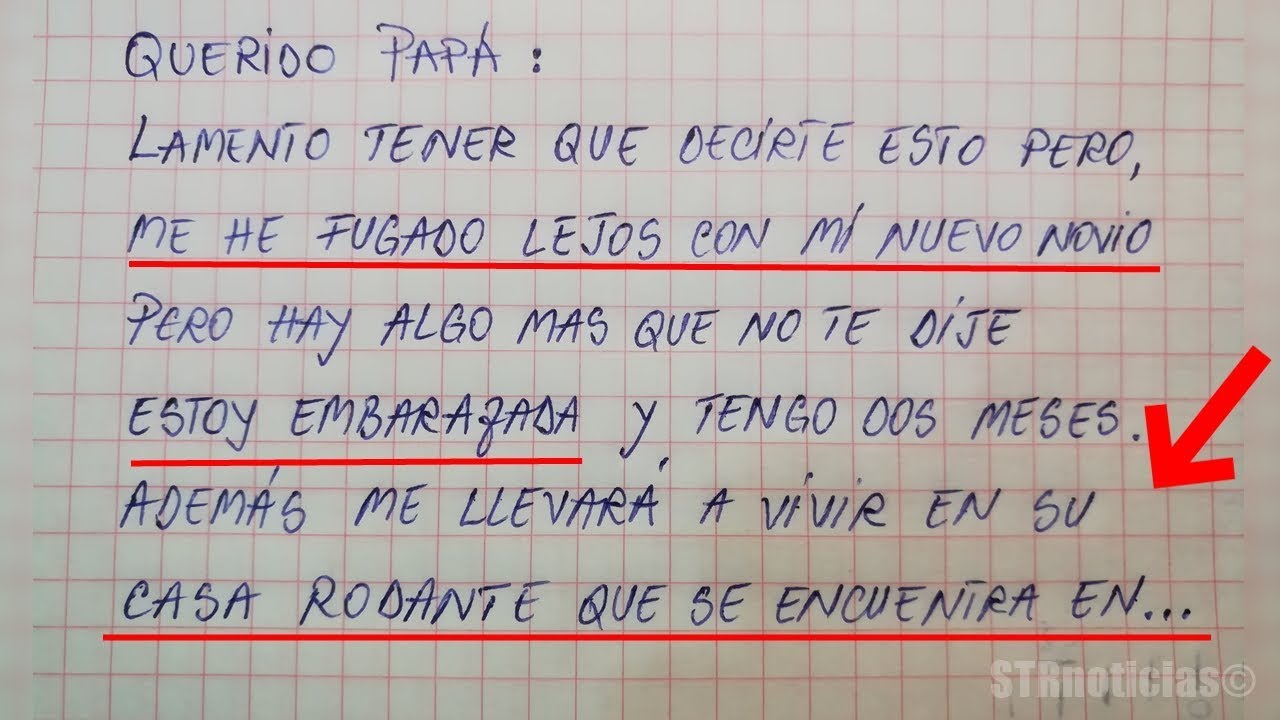 Papá descubre una carta de despedida de su hija de 16 años 