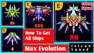 Falcon Squad! All Best Ships And Drones With Max Evolution Tricks screenshot 3