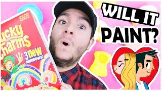 LUCKY CHARMS CEREAL - WILL IT PAINT?!