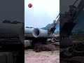 EXCAVATOR PIPE UNLOADING 😳 smooth heavy concrete handling #shorts #construction #machines