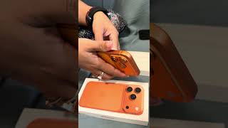 Iphone 17 Pro Unboxing!! #tooexcited #iphone17pro #iphone #bhagua #orange #madeinindia #gift