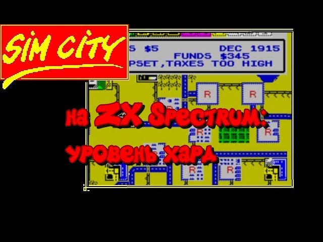Sim City on ZX Spectrum: Hard Mode - YouTube