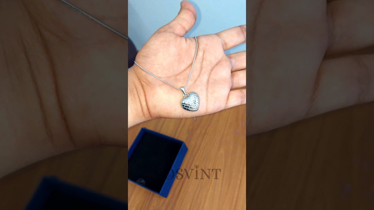 Elegant Silver Heart Pendant Necklace | Anti-Tarnish & Hypoallergenic Jewelry by ROSVINT 