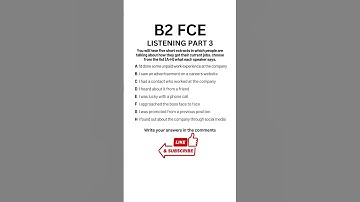 B2 First (FCE) Listening Practice Test 2024 - Part 3 #b2firstlisteningtests #learningenglish #fce