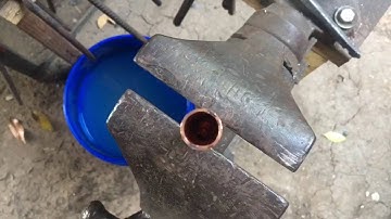 Making copper boppers form stub end pipes