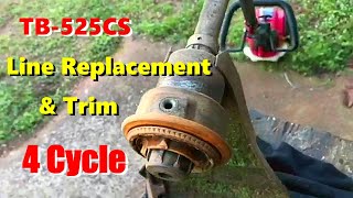 4 Cycle TB-525CS  Loading Trim Line & First Time Trimming