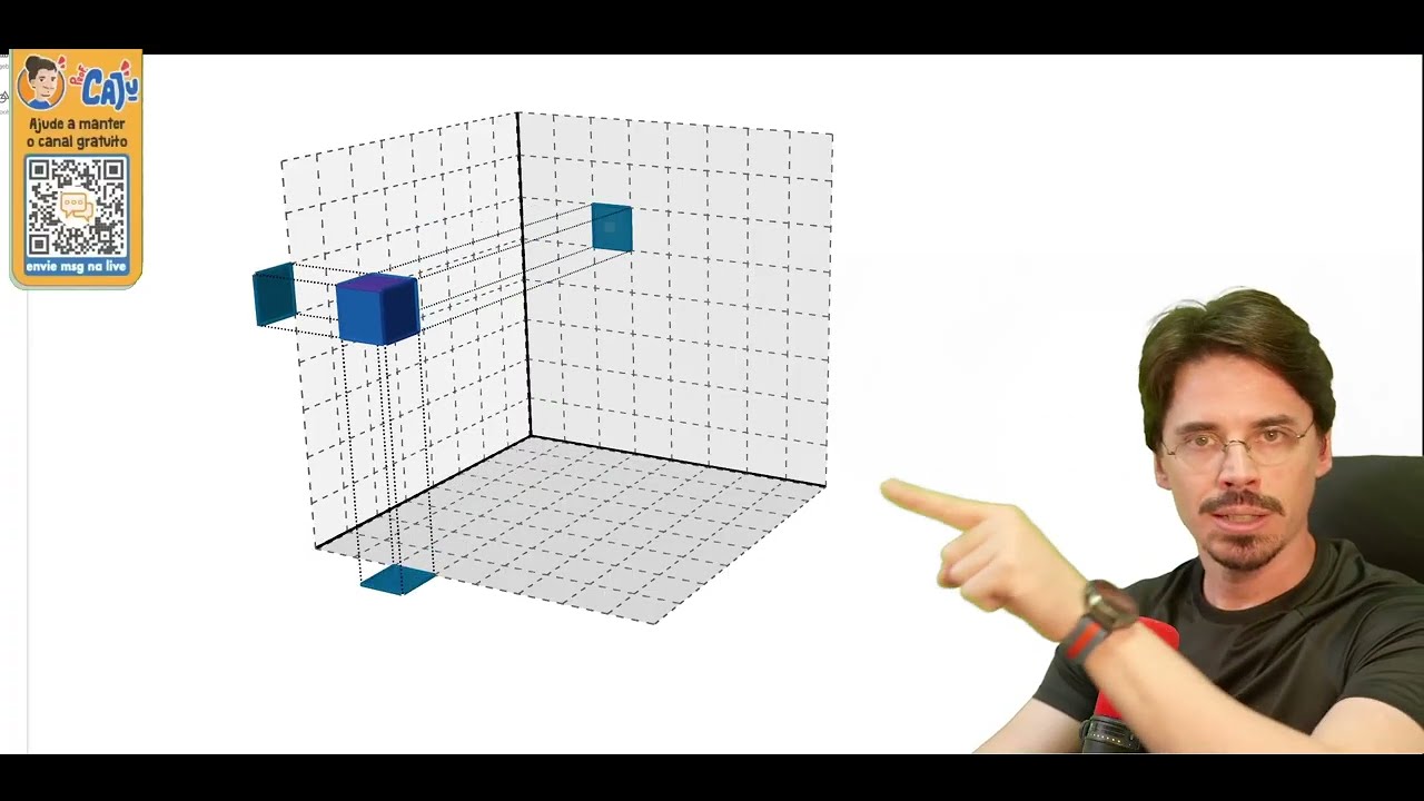 [ENEM 2025] 138 📘 PROJEÇÃO ORTOGONAL Em um jogo de computador, um cubo se encontra inicialmente