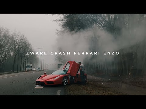 Zware crash Ferrari Enzo ter waarde van 3 miljoen euro