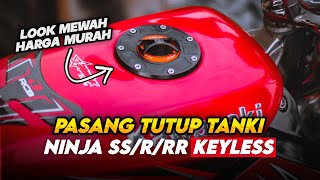 Tutup Tangki Bensin Ninja R 150 RR Cover Tutup Tengki Bensin Kawasaki Ninja R 150 RR Besi Chrome