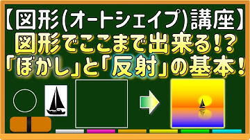 第９８回「Ｏｆｆｉｃｅでここまでできる！図形とイラストを“魅せる表現”に変える「パターン」書式、「ぼかし／反射」書式！」