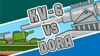 KV-6 vs Dora | Steel Monsters Attack Ep.9. Cartoons About Tanks